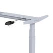 3760350281357-Bureau électrique UGO - L140x80cm - pieds gris - plateau imitation chêne Stone--4