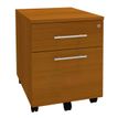 0404000124702-Caisson mobile EXPRIM/LOFTER - L43 x H56 x P60 cm - 2 tiroirs - imitation Merisier--0