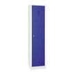 3700339889044-Vestiaire industrie salissante monobloc 1 colonne - H180 x L40 x P50 cm - gris/bleu--0