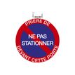 3130630671046-Exacompta - Panneau de signalisation - Ne pas stationner devant cette porte - 20 cm de diamètre-Avant-0