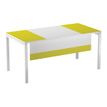 Voile de fond pour bureau EASYDESK L140cm - Blanc/vert