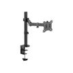 3303170105252-T'nB - Bras porte-écran simple réglable - noir-Angle gauche-3
