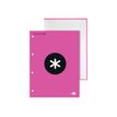 8423473794115-Antartik - Bloc rouge de feuilles simples A4 - 100 pages - petits carreaux - perforées-Avant-0