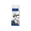 4005401671244-Faber-Castell Pitt Artist Pen Mangaka - Pack de 6 feutres à l'encre de Chine - noir-Avant-0