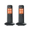 4250366851198-Gigaset C570A Duo - téléphone sans fil - avec répondeur + combiné supplémentaire - noir-Avant-1