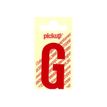 8711234223067-Pickup - Étiquette autocollante - 90 mm - Lettre G - rouge brillant-Avant-0