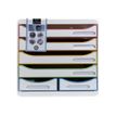 9002493312913-Exacompta Black Office - Module de classement 6 tiroirs - blanc/arlequin-Avant-0
