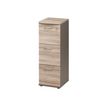 3483600784124-Classeur 3 tiroirs JAZZ+ - pour dossiers suspendus - Chêne gris-Angle droit-0