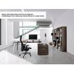 3483600647351-Bureau XENON avec bloc de rangement 2 tiroirs - 190 cm - Pieds métal - Chêne royal--1