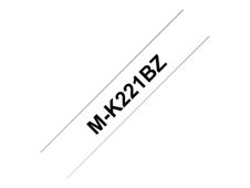 Brother MK221BZ - Ruban d'étiquettes auto-adhésives - 1 rouleau (9 mm x 8 m) - fond blanc écriture noire