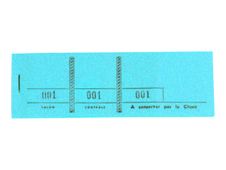 Exacompta - 10 Blocs passe partout 3 volets de 100 tickets - 48 x 150 mm - numéroté - bleu