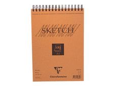 Clairefontaine Fine Arts - Bloc dessin croquis - 100 feuilles - A4 - 90 gr - blanc