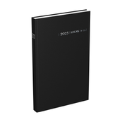 Lecas Comptoir Euro Centimes - Agenda 1 jour par page - 15 x 27 cm - noir