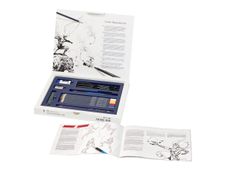 Faber-Castell Creative Studio Comic Illustration - Set de stylo pinceau, crayon fin, porte-mine, crayon de couleur et crayon - 15 pièces