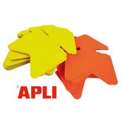 Apli Agipa - 10 flèches fluo effaçables - jaune/orange - 16 x 24 cm