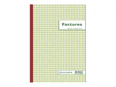 Exacompta - Manifold Carnet de factures avec TVA - 50 tripli - A4