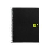 THE ORIGINAL NOTEBOOK, couverture souple, A5, quadrillage 5x5 mm, 80 feuilles de 1 couleur, Miquelrius, Vert.