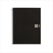 THE ORIGINAL NOTEBOOK, couverture souple, A5, quadrillage 5x5 mm, 80 feuilles de 1 couleur, Miquelrius, Gris.