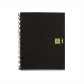 THE ORIGINAL NOTEBOOK, couverture souple, A5, quadrillage 5x5 mm, 80 feuilles de 1 couleur, Miquelrius, Vert.