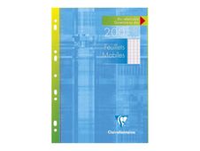 Clairefontaine - feuilles simples A4 - 200 pages - grands carreaux (Seyes) - perforées
