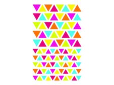 Maildor - 4 feuilles gommettes triangle - coloris assortis