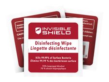 ZAGG InvisibleShield - 500 Lingettes désinfectantes