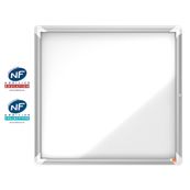 Nobo - Vitrine extérieure 6 A4 (709 x 668 mm) - cadre aluminium fond métal