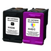 Cartouche compatible HP 62 - pack de 2 - noir, cyan, magenta, jaune - Uprint
