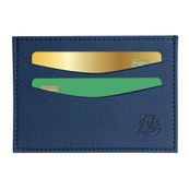 Porte-cartes Denim avec poche - 10,3 x 7,5 cm - Bleu - Exacompta