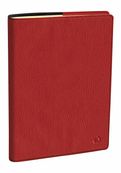 Agenda Marlow Carla Prestige avec répertoire - 1 semaine sur 2 pages - 8 x 10,5 cm - rouge bordeaux - Quo Vadis