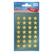 Avery - 56 stickers en sachet - 160x83x1 - étoiles dorées à 5 branches