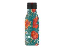Les Artistes Paris - Gourde Bouteille isotherme 280 ml - Pivoines - acier inoxydable