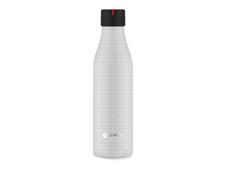 Les Artistes Paris - Gourde Bouteille isotherme 500 ml - blanc nid d'abeilles - acier inoxydable