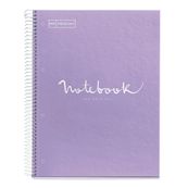 Notebook Emotions, couverture souple, A4 séyès, 80 feuilles de 1 couleur, Miquelrius, Lilas.