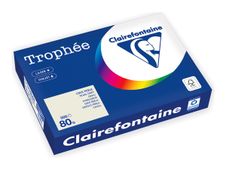 Clairefontaine Trophée -Papier - gris perle - A4 (210 x 297 mm) - 80 g/m² - Ramette de 500 feuilles 
