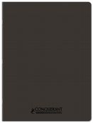 Conquérant Classique - Cahier polypro - 24 x 32 cm - 48 pages - grands carreaux (Seyes) - noir
