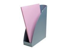 Exacompta - Porte-Revues Mag-Cube Autentik - bleu gris