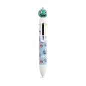 Back2Fun -  stylo bleu -   6 couleurs à tête de dinosaure : amusant et pratique pour les enfants