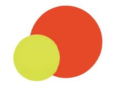 Apli Agipa - 25 disques fluos - diamètre 19 cm - jaune/orange