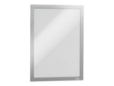 Durable Duraframe - Cadre d'affichage adhésif repositionnable - A4 - argent