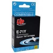 Cartouche compatible Epson T0894 Singe / T0714 Guépard - jaune - Uprint