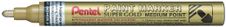 Pentel Paint Super - Marqueur permanent - pointe moyenne - or