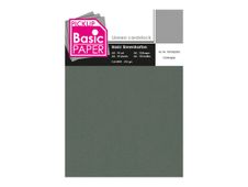 Pickup - Carton de lin - A4 (210 x 297 mm) - 215 g/m² - 10 feuilles - gris foncé