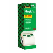 Scotch Magic - Ruban invisible - Multi-Pack de 8 rouleaux/paquet - 19 mm x 33 m