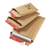 Pochette d'expédition adhésive - 25 cm x 34 cm - kraft - Logistipack