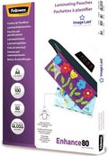Fellowes - 100 pochettes de plastification A4 (216 x 303 mm) - 80 microns - brillantes 