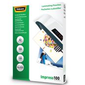 Fellowes - 100 pochettes de plastification A3 (303 x 426 mm) - 100 microns - brillantes 