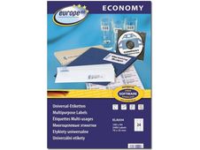 Europe100 - 2400 Étiquettes multi-usages blanches - 70 x 35 mm - réf ELA034