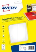 Avery - Etui A5 - 256 Étiquettes multi-usages blanches - 49 x 35 mm - réf ETE016