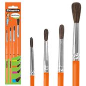 Cléopâtre - Pack de 4 pinceaux poil de poney - N°4, 8, 12 et 16